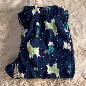 Llama Flannel Pajama Bottoms